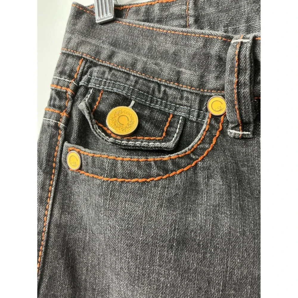 Coogi‎ Jeans Men's 36x34 Black Embroidered Y2K Baggy Streetwear Vintage Hip Hop